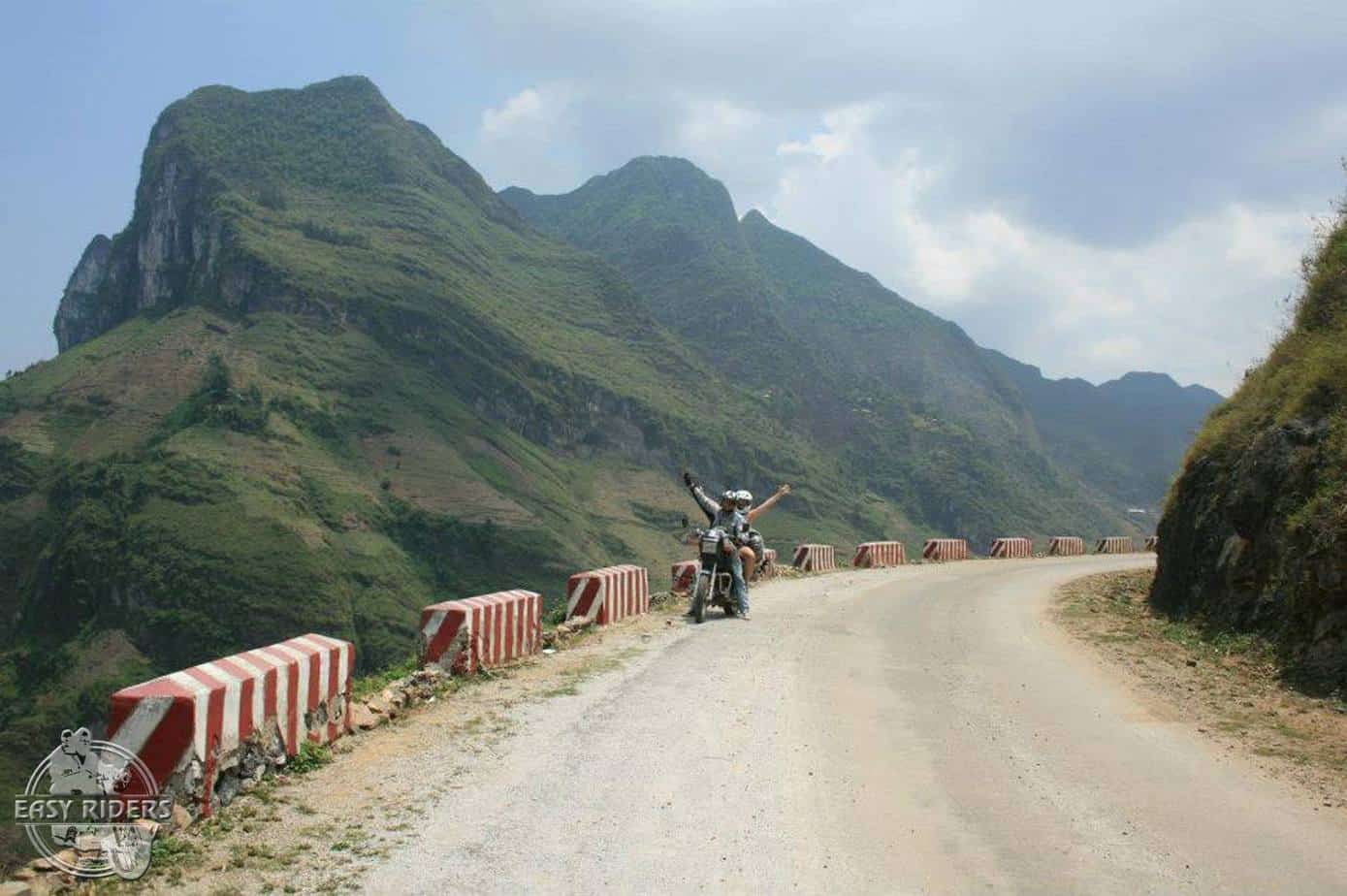 Riding the winding mountain passes