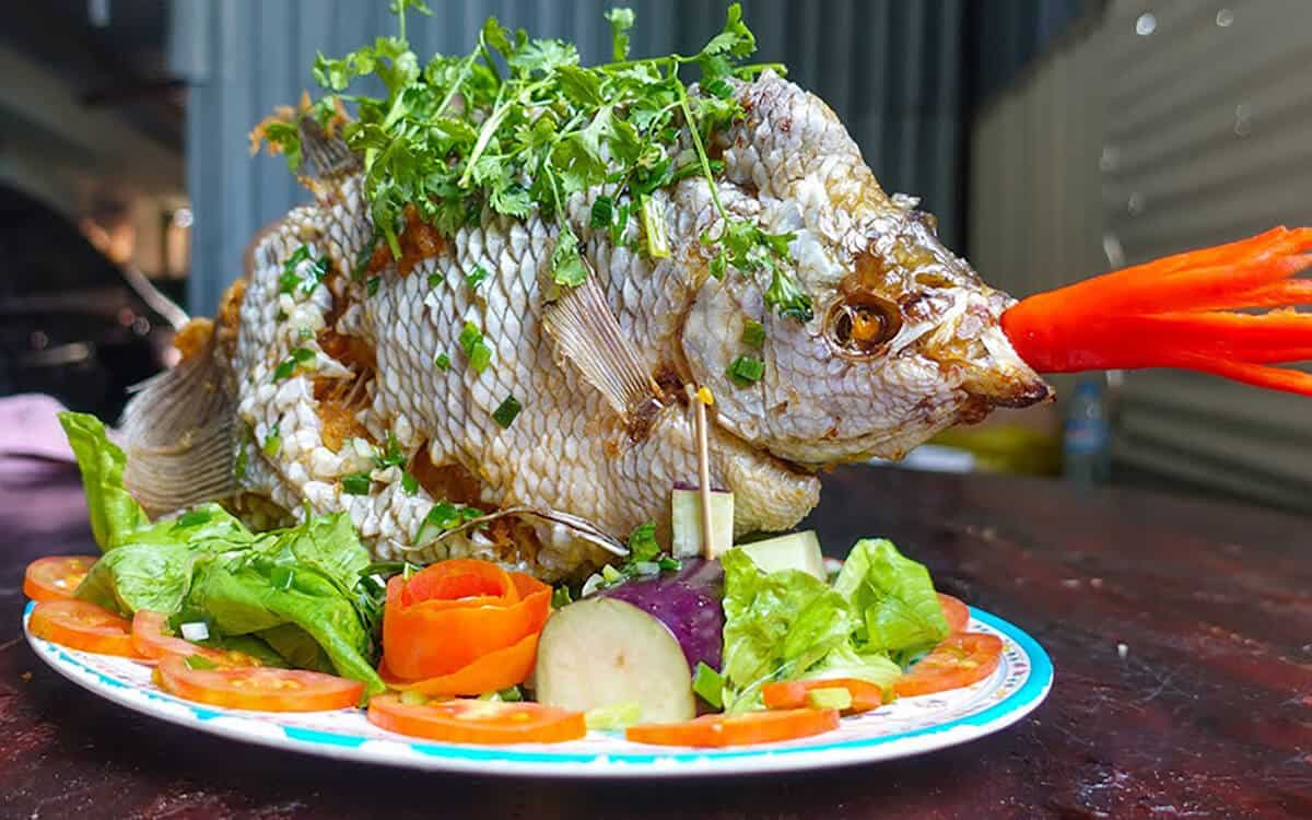 Deep Fried Fish in the Mekong Delta